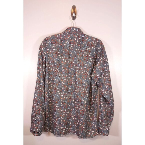 Jared Lang Skull Day of the Dead Button Up‎ Men's Shirt Size XL - Picture 2 of 4